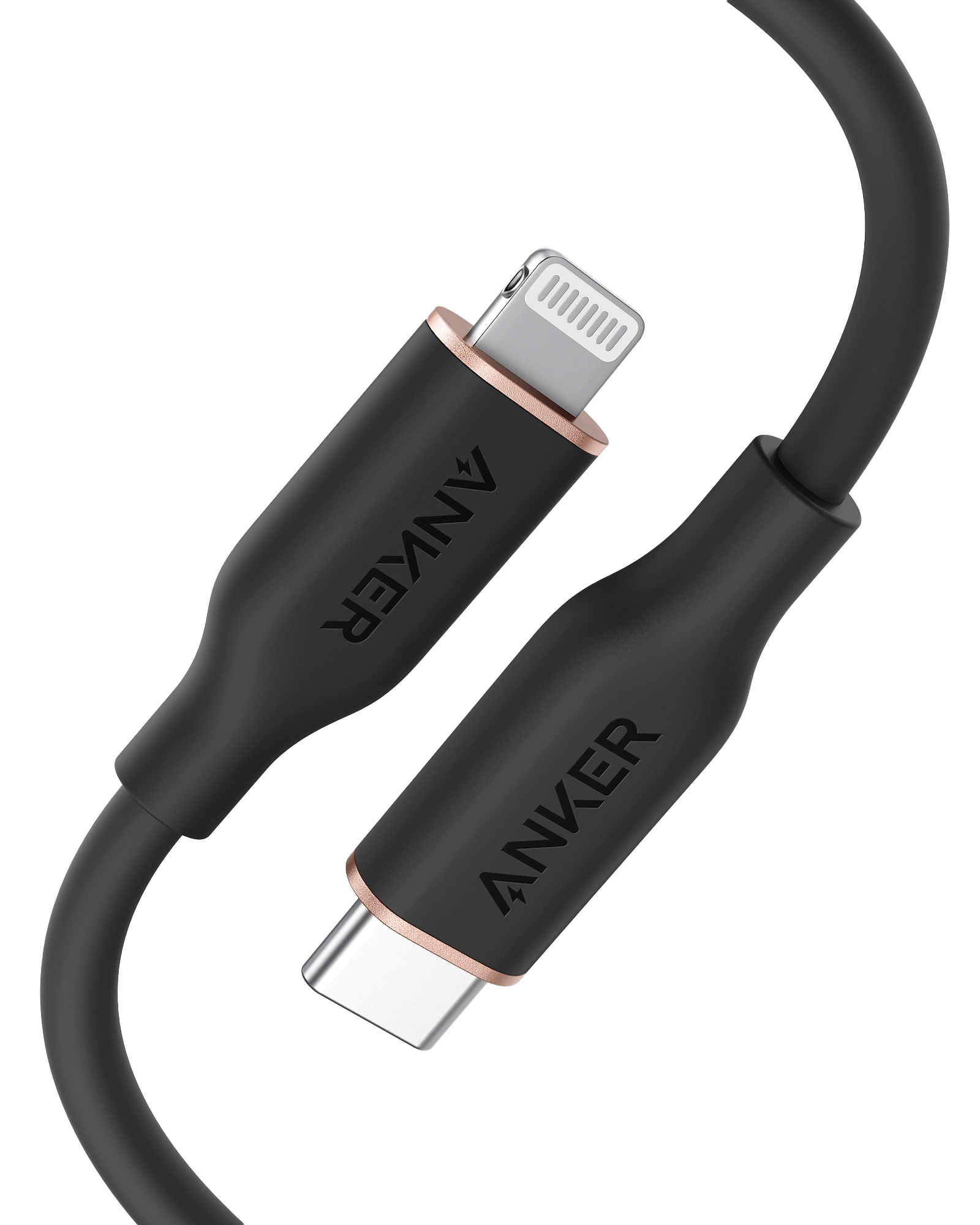 Anker <b>641</b> USB-C to Lightning Cable (Flow, 3 ft Silicone) Anker