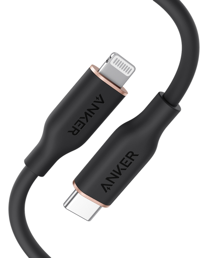 Anker <b>641</b> USB-C to Lightning Cable (Flow, 3 ft Silicone) Anker