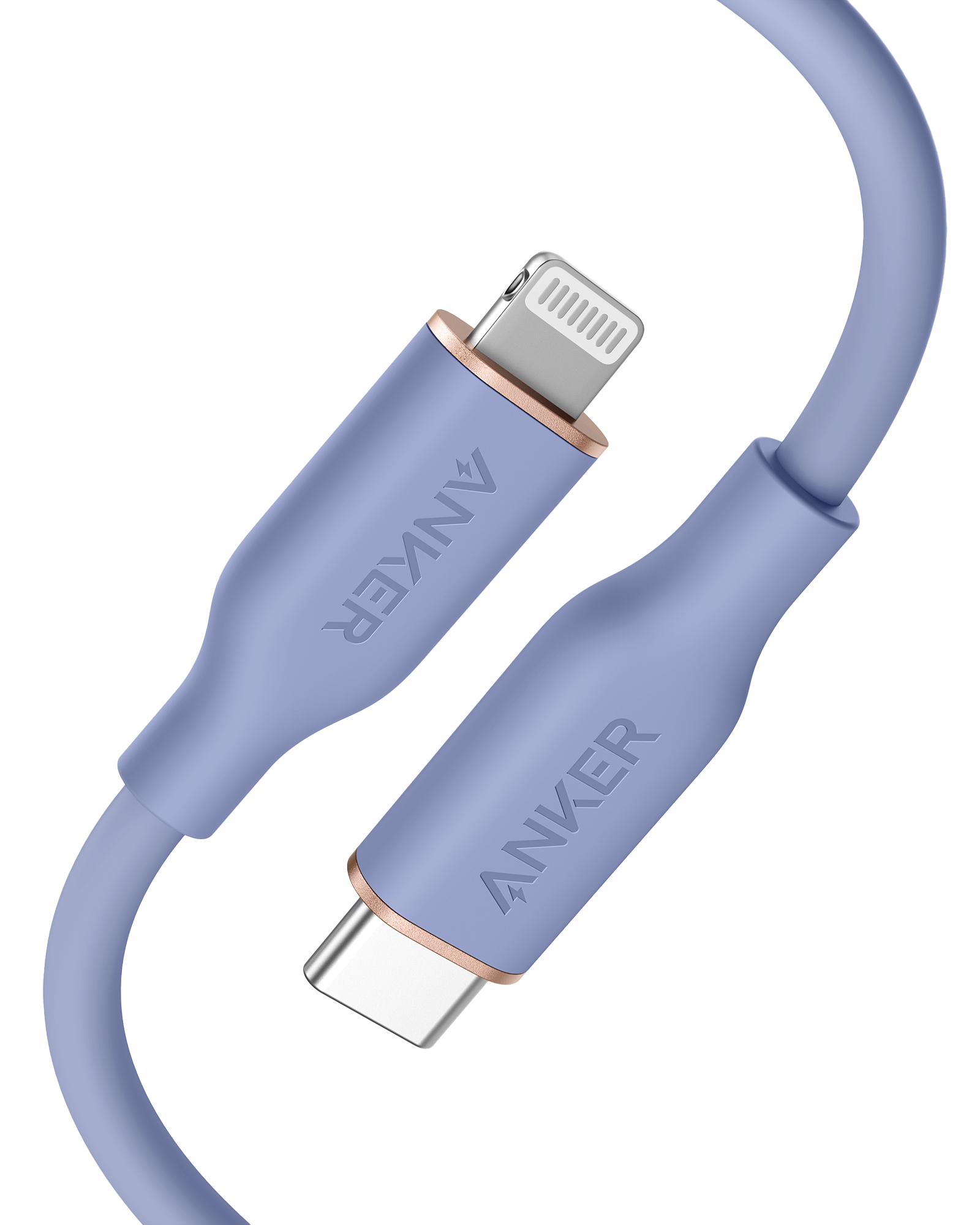 Anker <b>641</b> USB-C to Lightning Cable (Flow, 3 ft Silicone) Anker