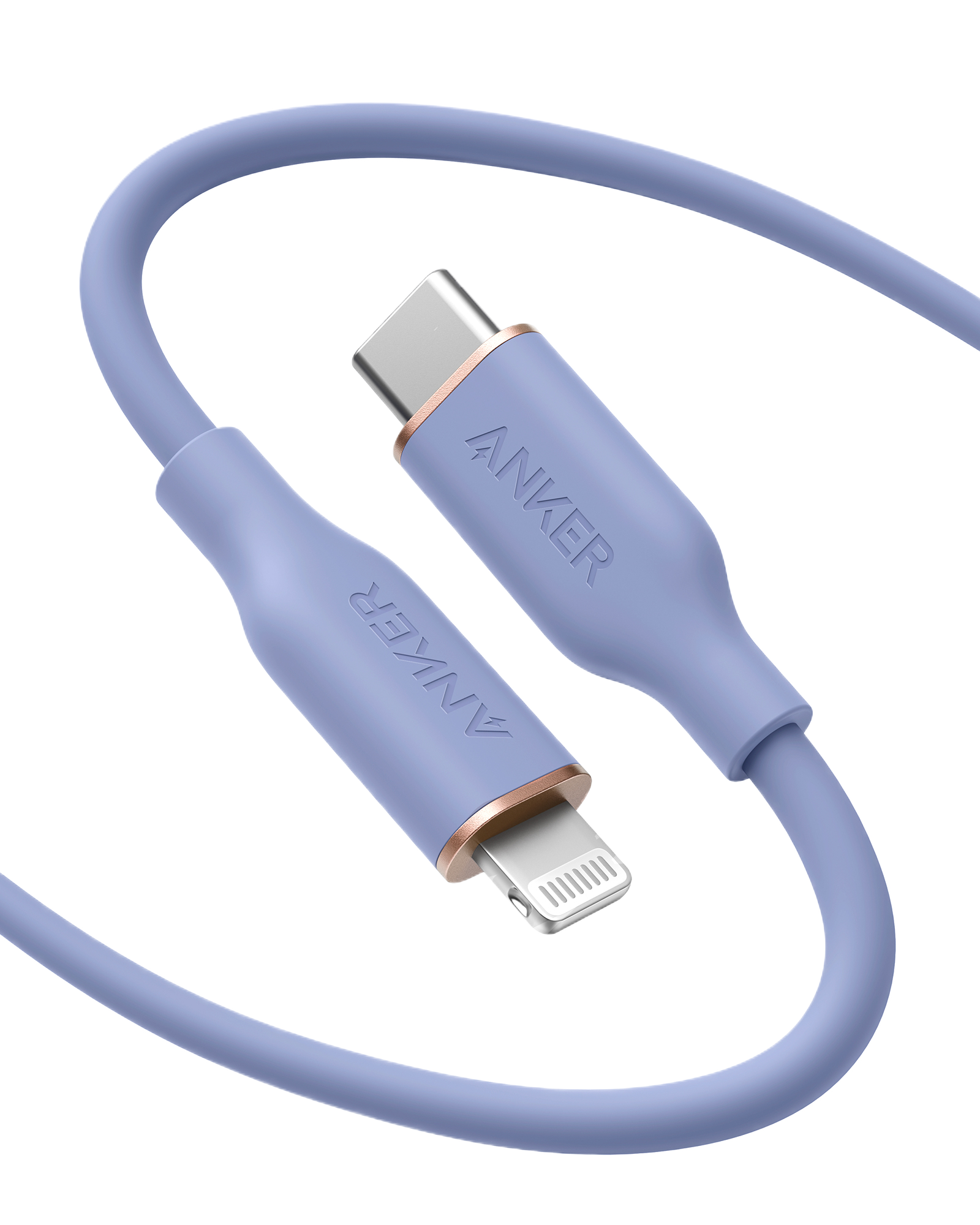 Anker <b>641</b> USB-C to Lightning Cable (Flow, 3 ft Silicone) Anker