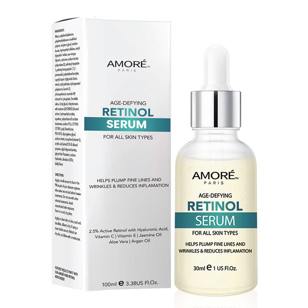 Amore Paris 2.5% Retinol Serum For Face With Hyaluronic Acid Night Facial Serum DailySale