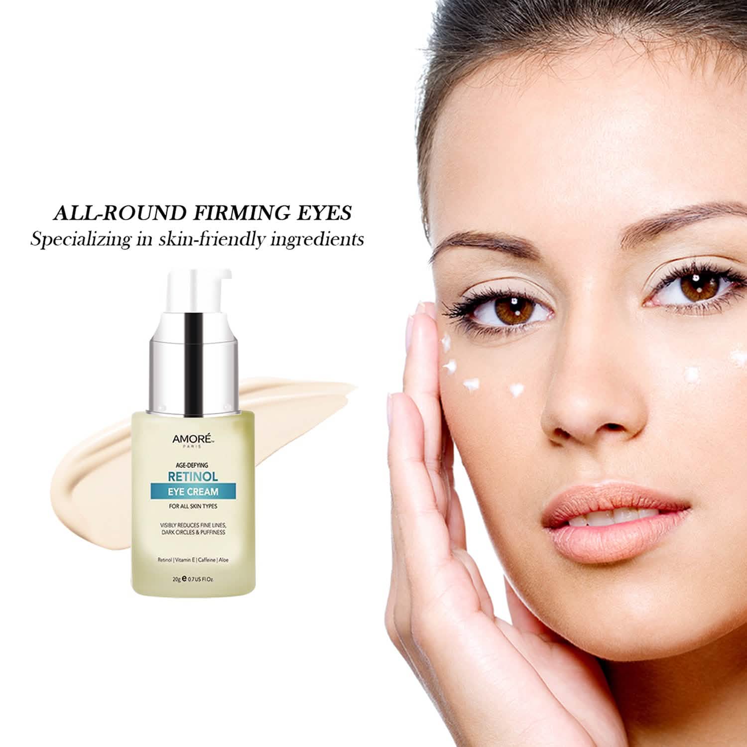 Anti-Aging Soothing Retinol Eye Cream A with Aloe, Hyaluronic Acid and Vitamin E DailySale