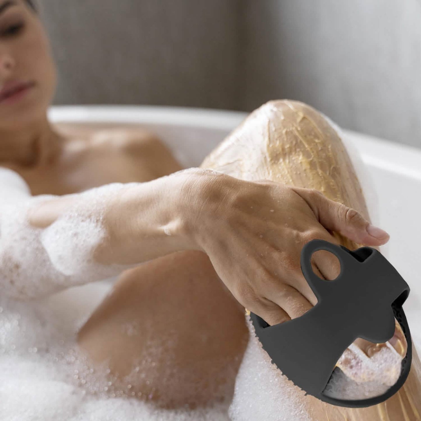 Antimicrobial Silicone Non Slip Exfoliating Body Scrubber DailySale