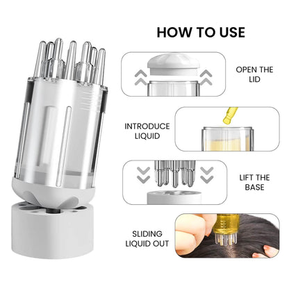 Portable Hair Oil Scalp Applicator Comb Brush Hair Root Treatment for Men and Women DailySale