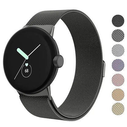 Google Pixel Watch Stainless Steel Band - Magnetic Clasp, Sleek BandsCo Straps