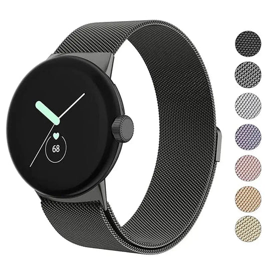 Google Pixel Watch Stainless Steel Band - Magnetic Clasp, Sleek BandsCo Straps