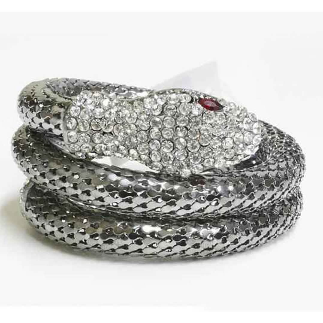 Exotic Designer Sultry Crystal Snake Bracelet DailySale