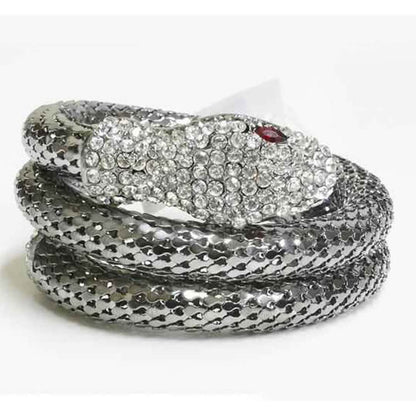 Exotic Designer Sultry Crystal Snake Bracelet DailySale