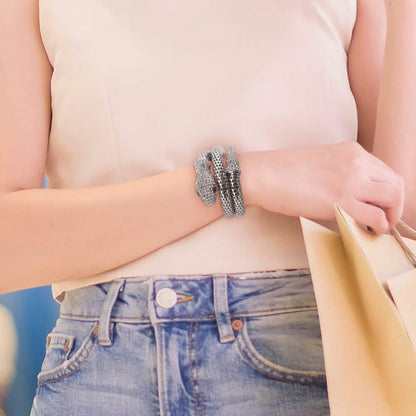 Exotic Designer Sultry Crystal Snake Bracelet DailySale