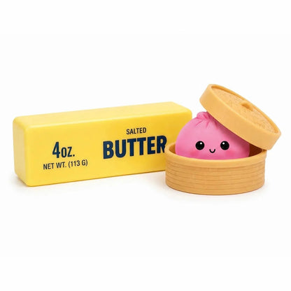 2-Pack: Squishy Dumpling & Butter Combo Pack – Slow Rising Fidget Toys DailySale