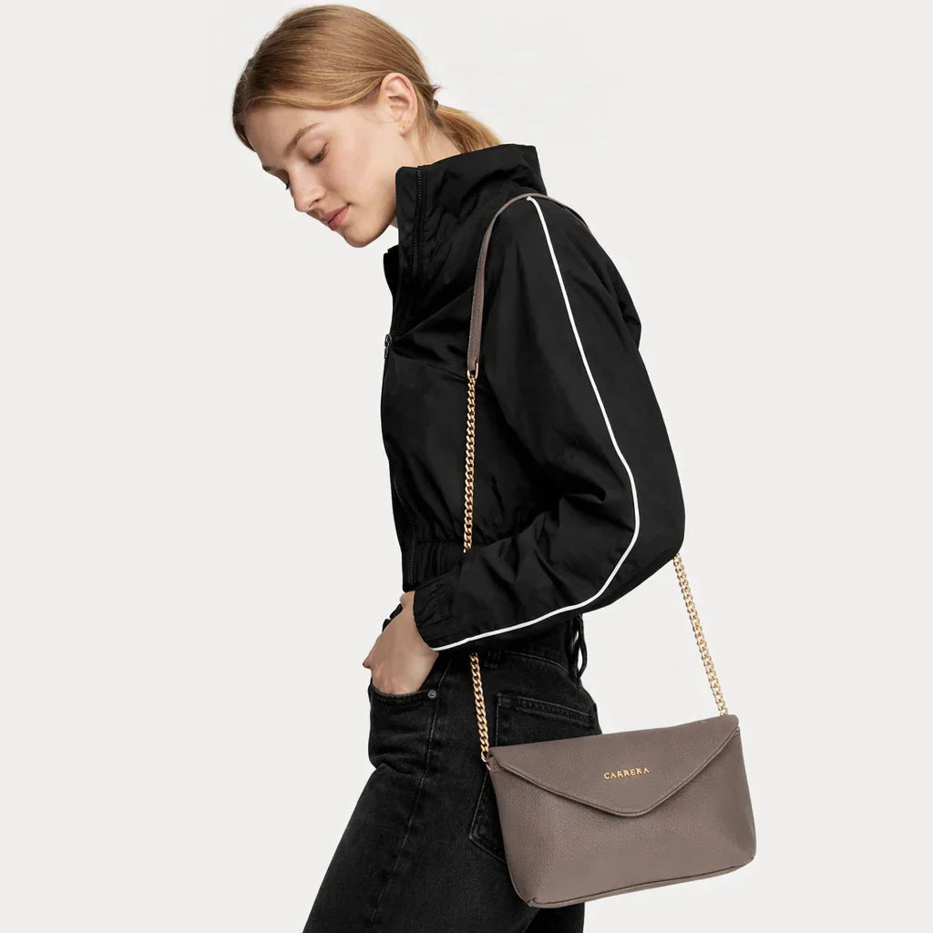 Carrera Lunera Women’s Leather Bag – Floater Leather Women’s Shoulder & Crossbody Bag with Chain Strap for Everyday Elegance | Minimal & Handcrafted Mizuri Leather