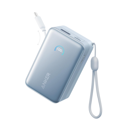 Anker Nano Power Bank (10K, 45W, Built-In Retractable USB-C Cable) Anker
