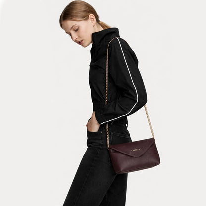 Carrera Lunera Women’s Leather Bag – Floater Leather Women’s Shoulder & Crossbody Bag with Chain Strap for Everyday Elegance | Minimal & Handcrafted Mizuri Leather