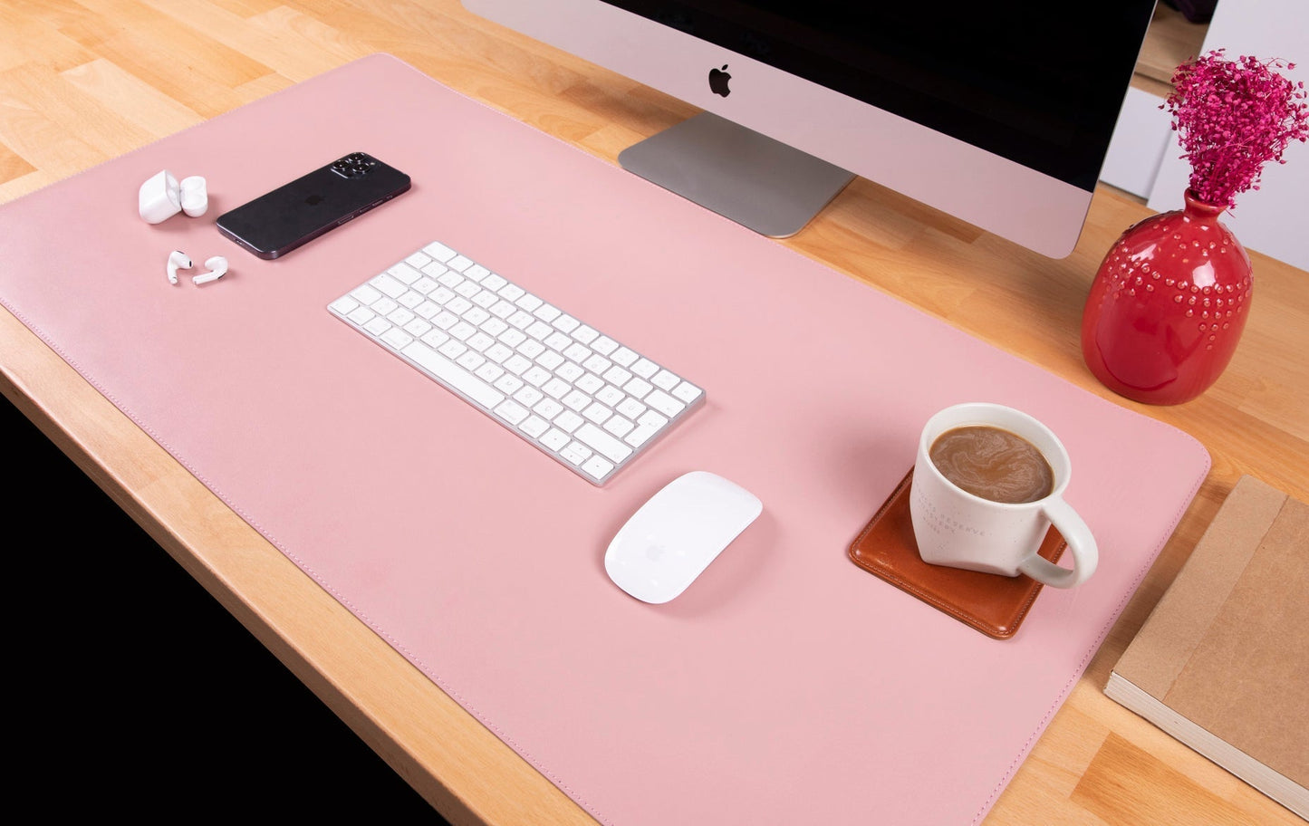 Natural Leather Desk Mat (91 cm x 48 cm) Mizuri Leather