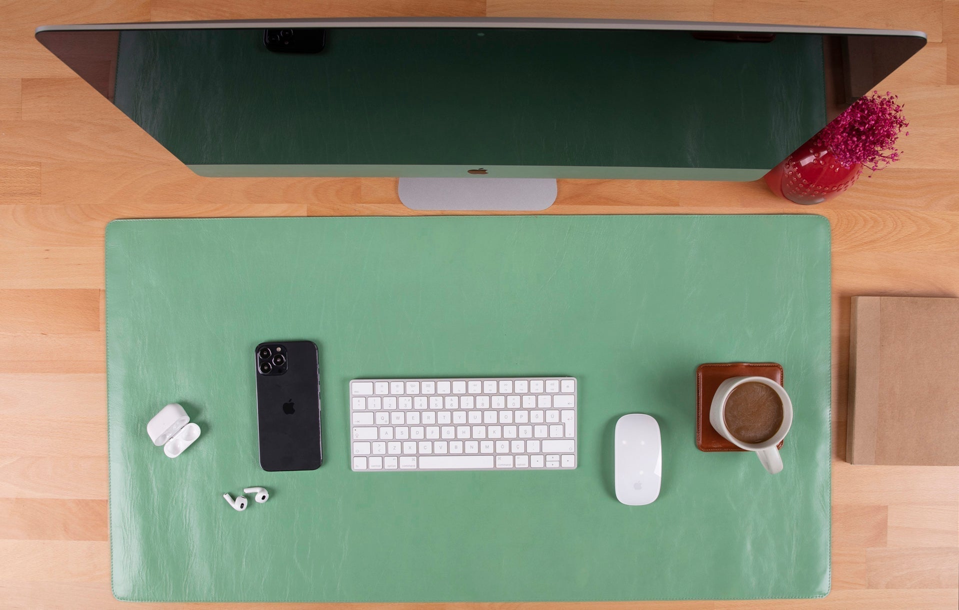 Natural Leather Desk Mat (91 cm x 48 cm) Mizuri Leather