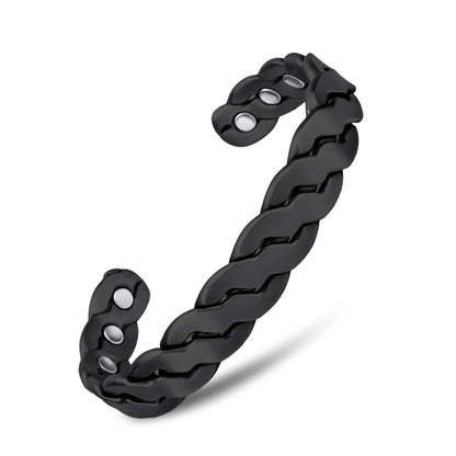 Adjustable Cuff Copper Magnetic Therapy Bracelet Bangle for Men and Women Twisted Design DailySale