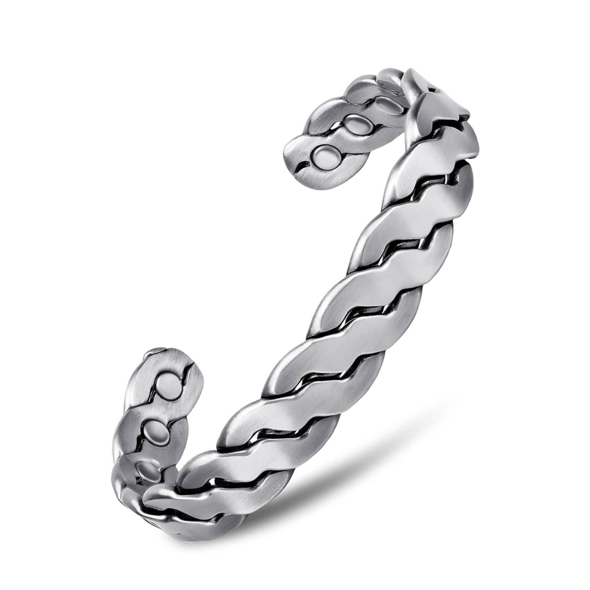 Adjustable Cuff Copper Magnetic Therapy Bracelet Bangle for Men and Women Twisted Design DailySale