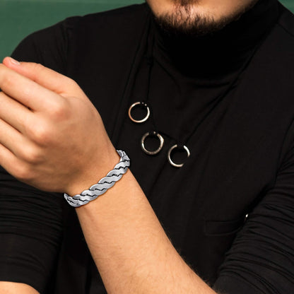 Adjustable Cuff Copper Magnetic Therapy Bracelet Bangle for Men and Women Twisted Design DailySale