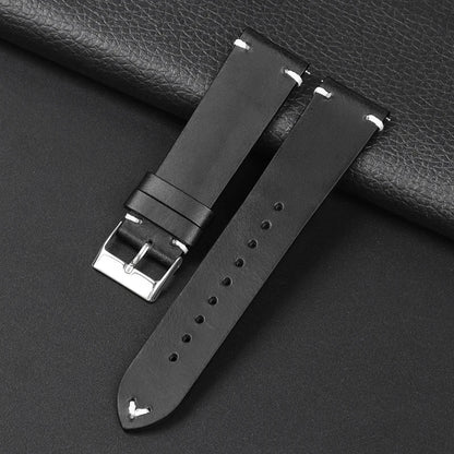 COROS Smartwatch Leather Band Quick Release Retro Oil Wax Calfskin 18/20/22mm BandsCo Straps