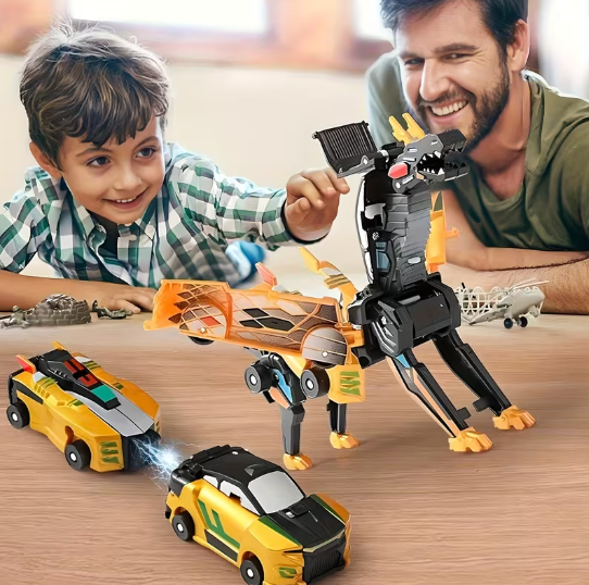 Car & Transforming Dinosaur Toy – Crash-Proof Manual DailySale