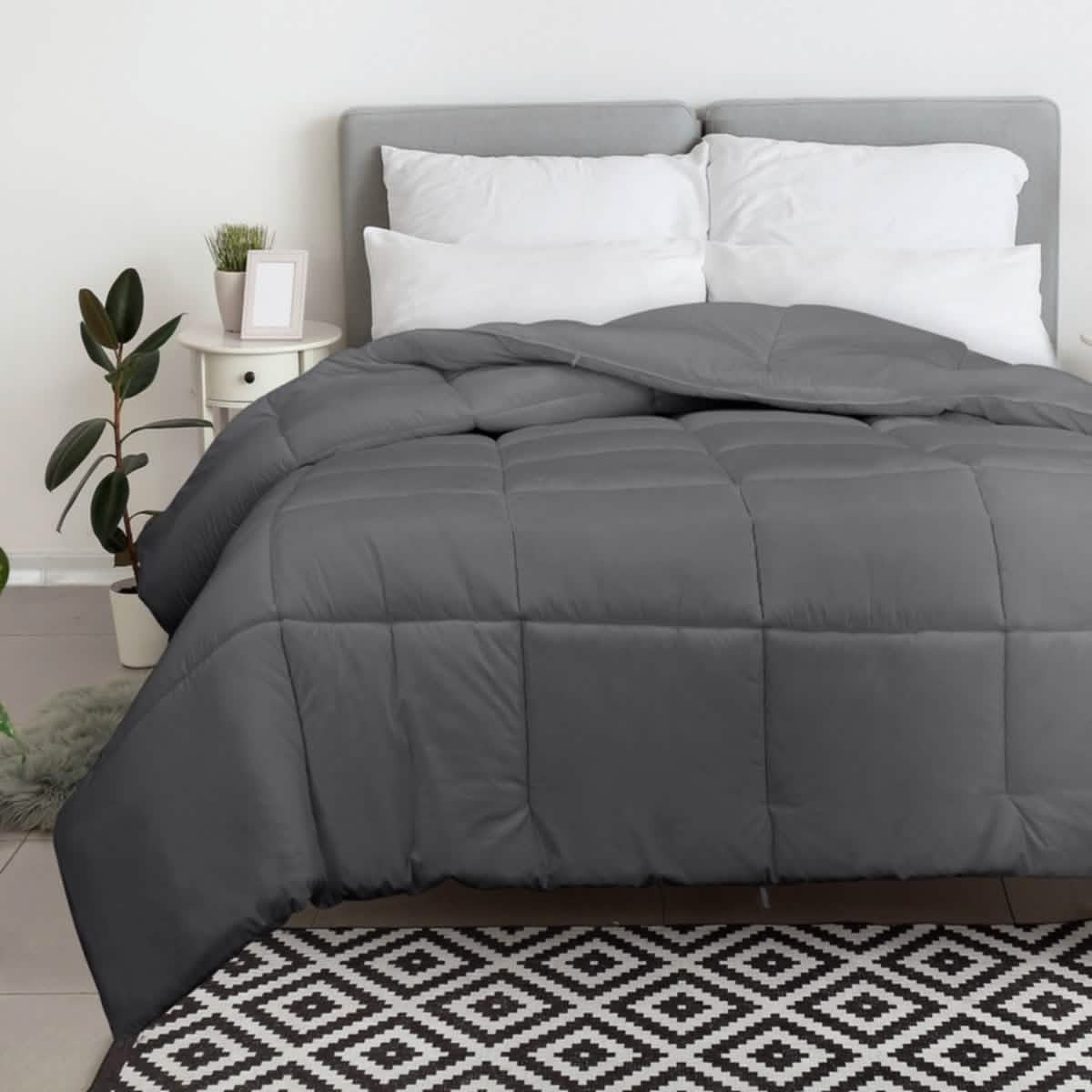 Royale All Season Down Alternative Bedding Lightweight Quilted Comforter with Corner Tabs DailySale