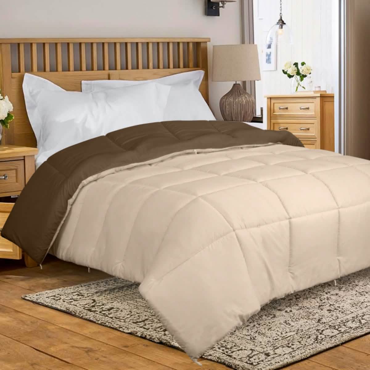 Royale All Season Down Alternative Lightweight Quilted Bedding Comforter with Corner Tabs DailySale