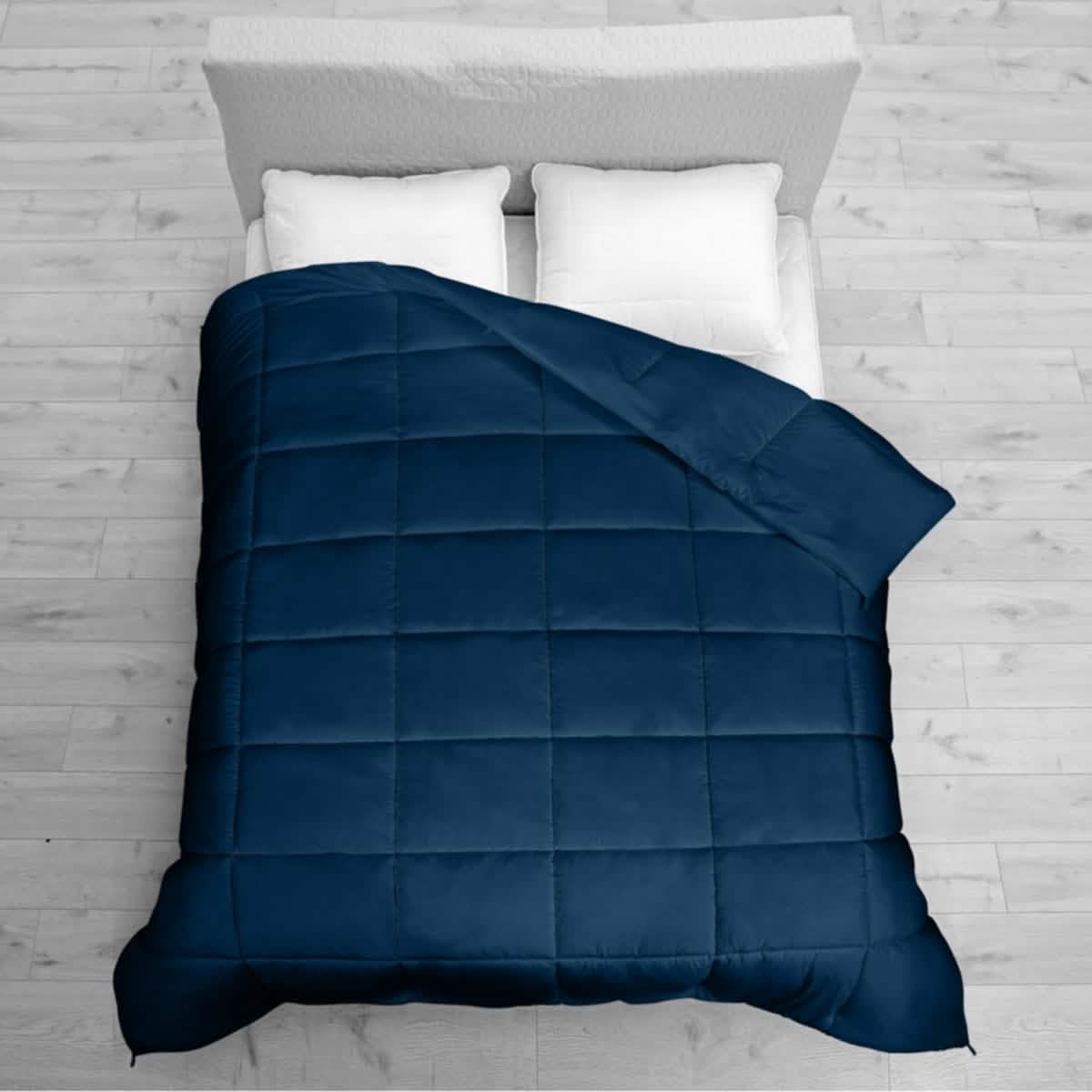 Royale All Season Down Alternative Bedding Lightweight Quilted Comforter with Corner Tabs DailySale
