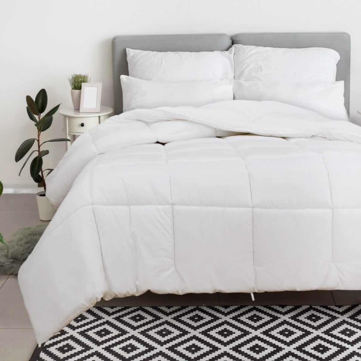Royale All Season Down Alternative Bedding Lightweight Quilted Comforter with Corner Tabs DailySale