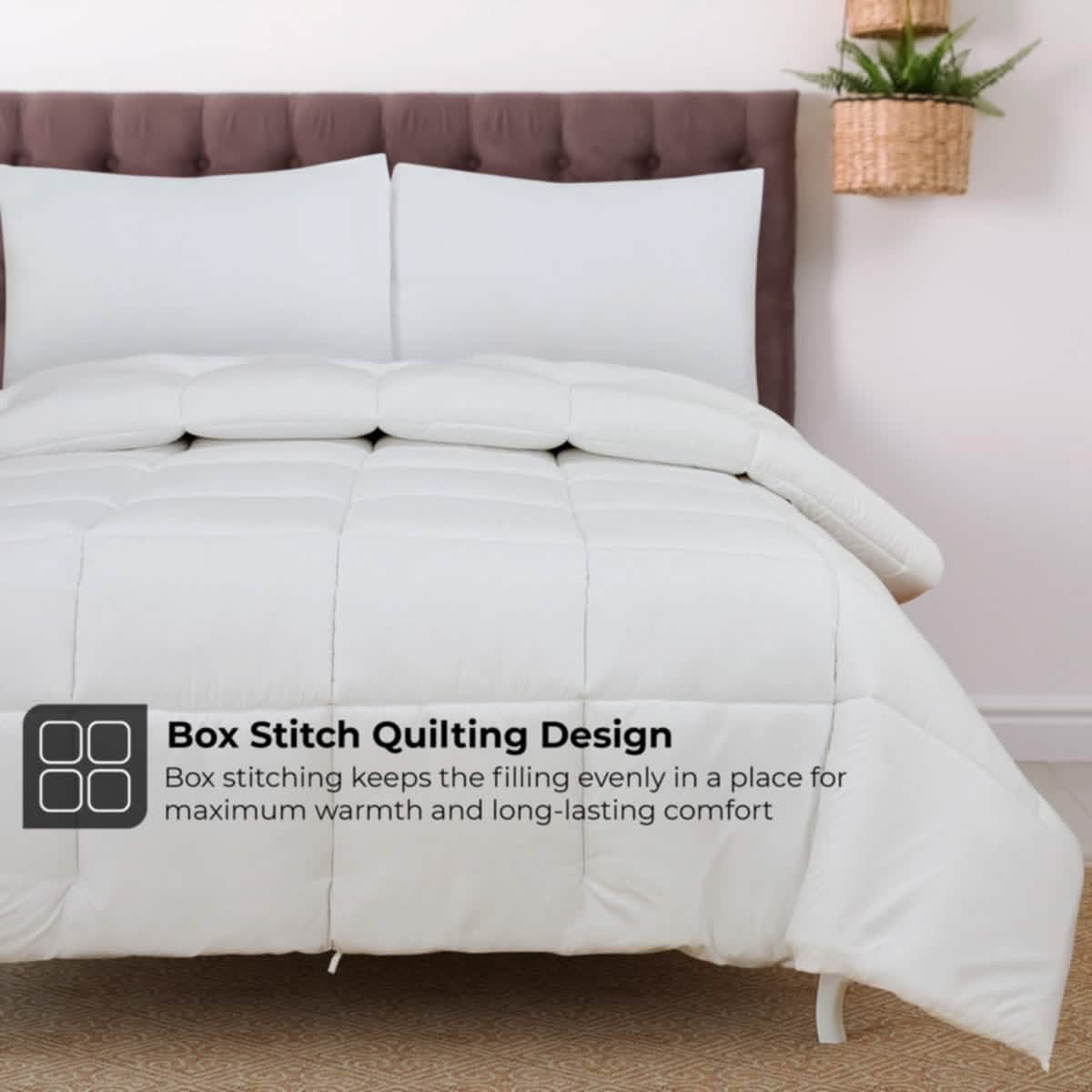 Royale All Season Down Alternative Bedding Lightweight Quilted Comforter with Corner Tabs DailySale