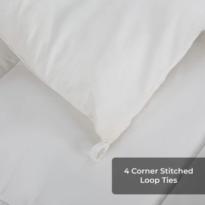 Royale All Season Down Alternative Bedding Lightweight Quilted Comforter with Corner Tabs DailySale