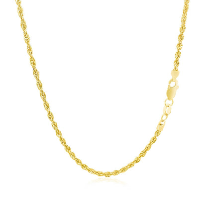 2.0mm 14k Yellow Gold Light Rope Chain Bids.com
