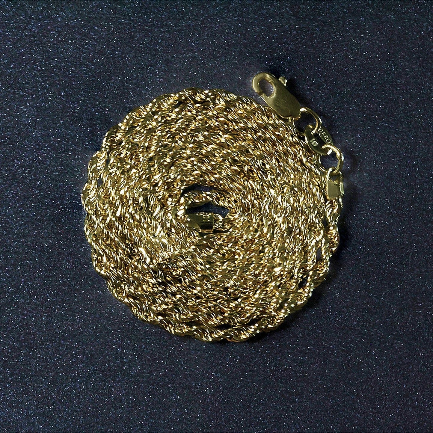 2.0mm 14k Yellow Gold Light Rope Chain Bids.com