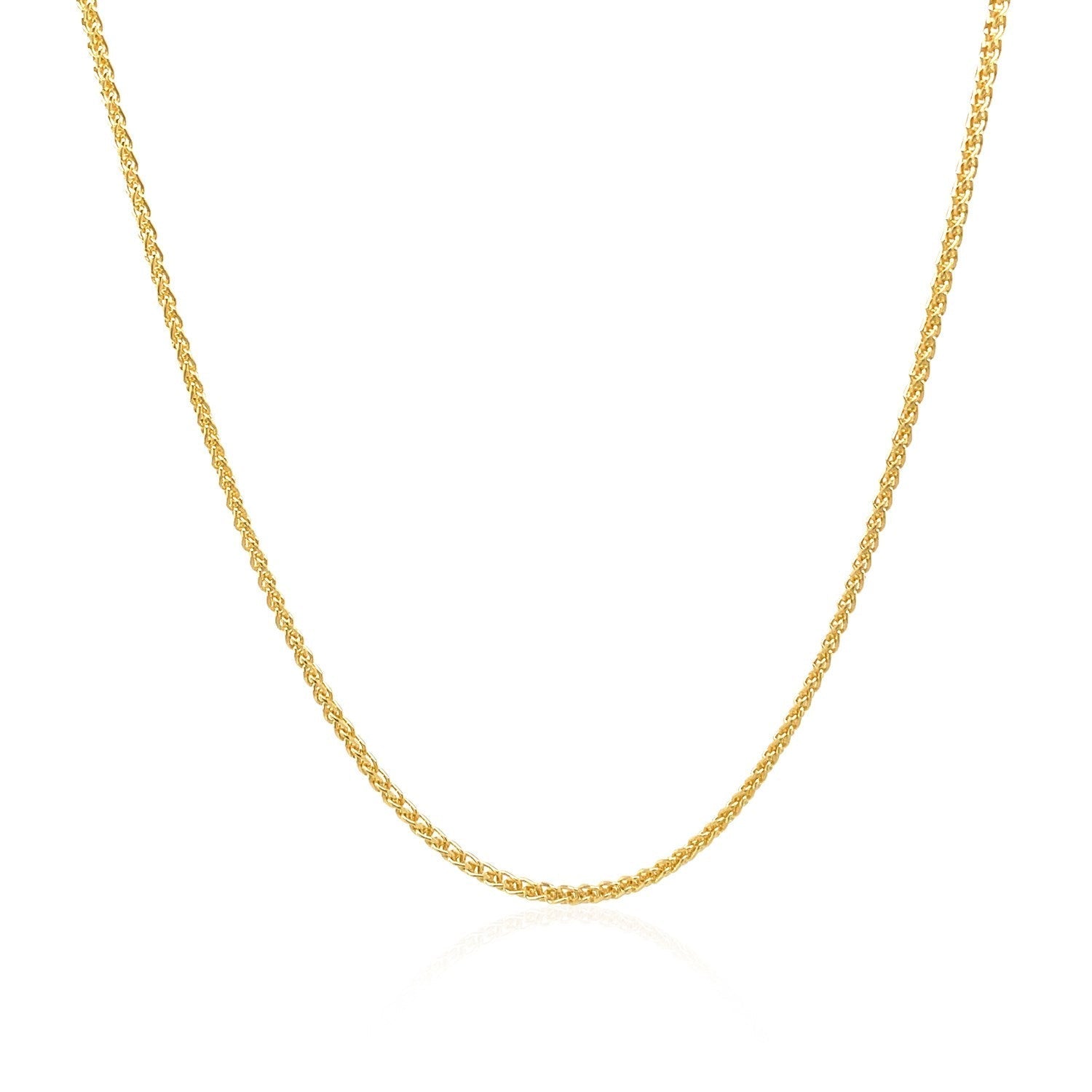 14k Yellow Gold Round Chain 1.2mm Bids.com