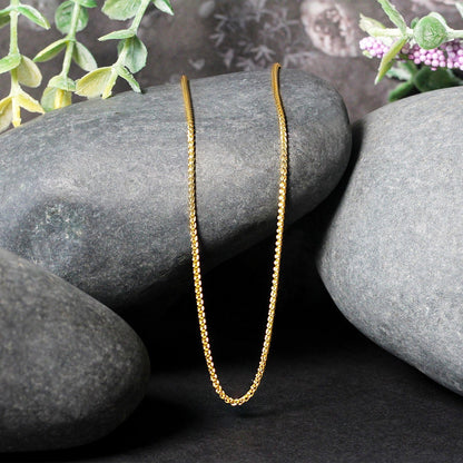 14k Yellow Gold Round Chain 1.2mm Bids.com