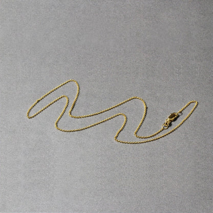 14k Yellow Gold Diamond Cut Rolo Chain 1.1mm Bids.com