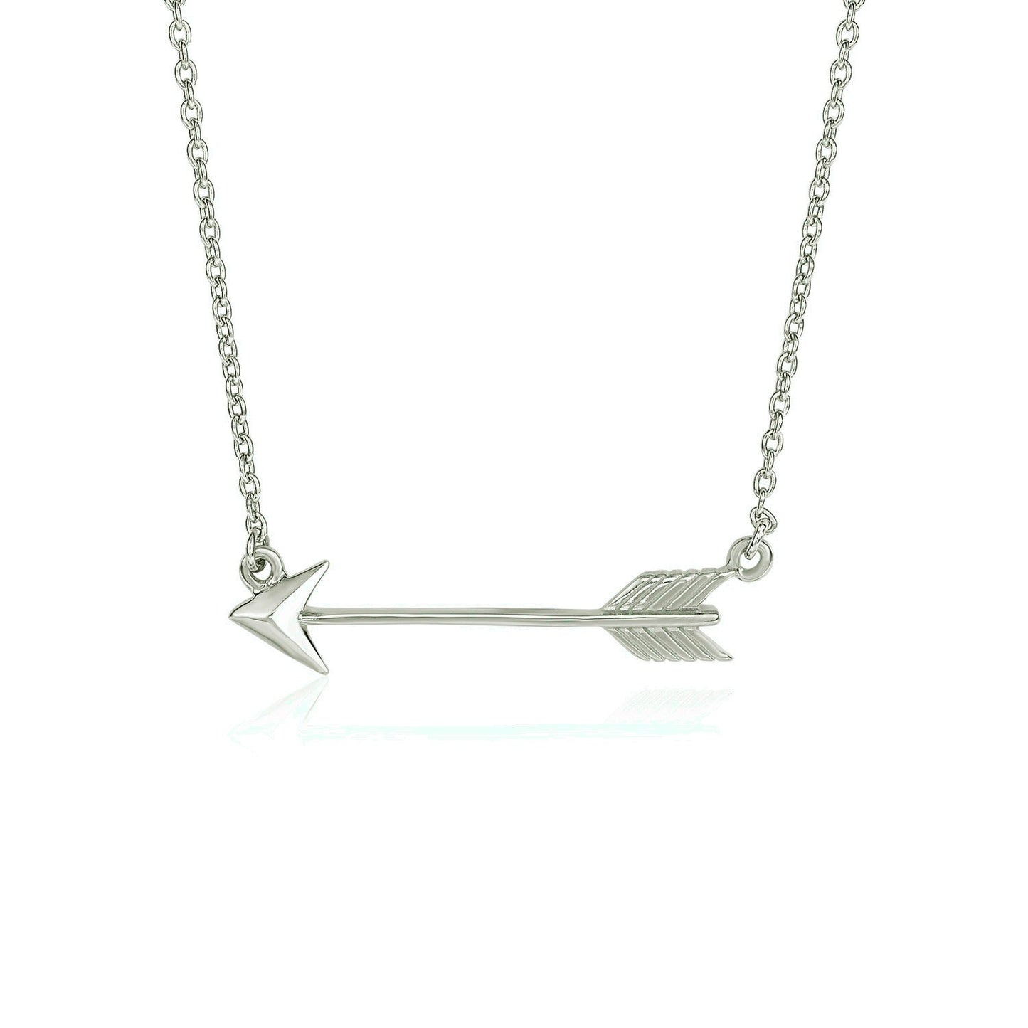 Necklace with Arrow in Sterling Silver Bids.com