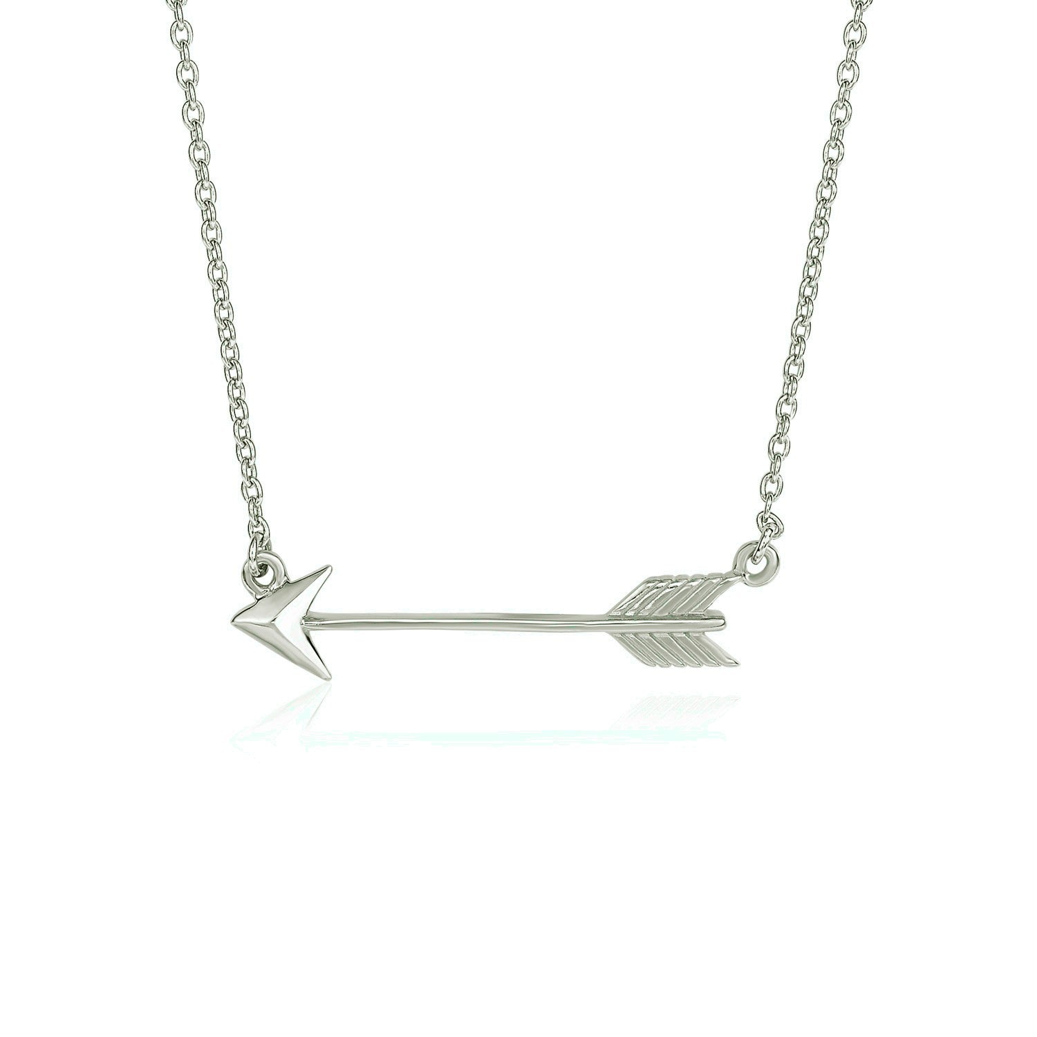 Necklace with Arrow in Sterling Silver Bids.com