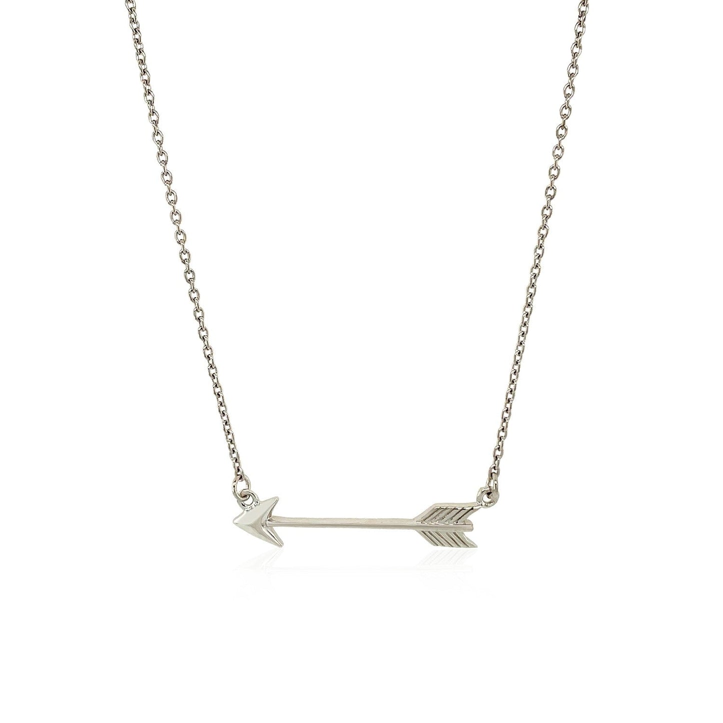 Necklace with Arrow in Sterling Silver Bids.com