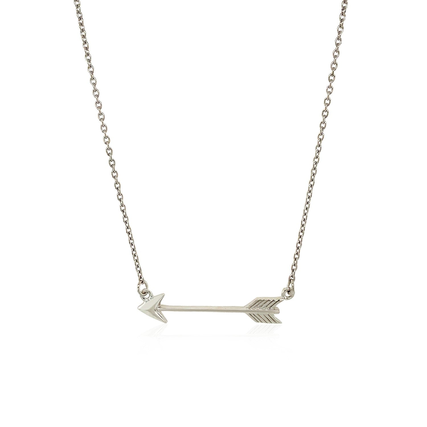Necklace with Arrow in Sterling Silver Bids.com