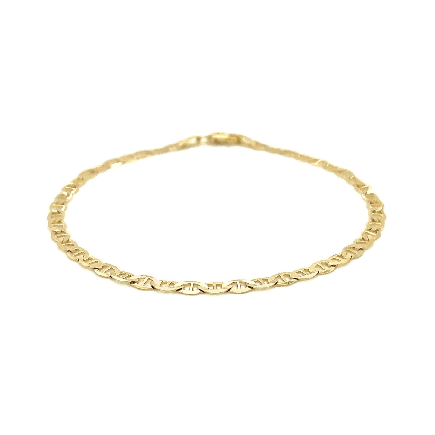 3.2mm 14k Yellow Gold Mariner Link Bracelet Bids.com