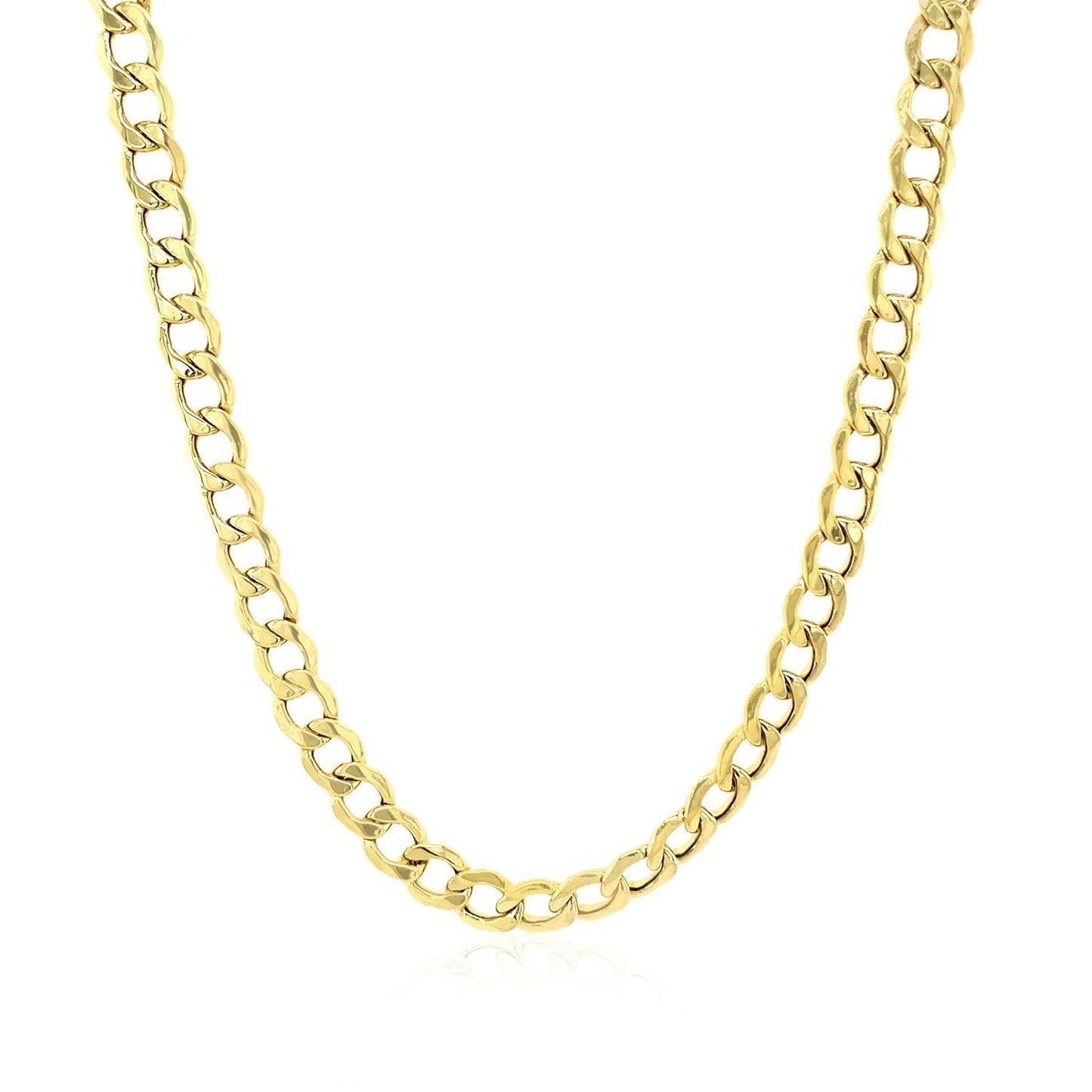 4.4mm 14k Yellow Gold Curb Chain Bids.com
