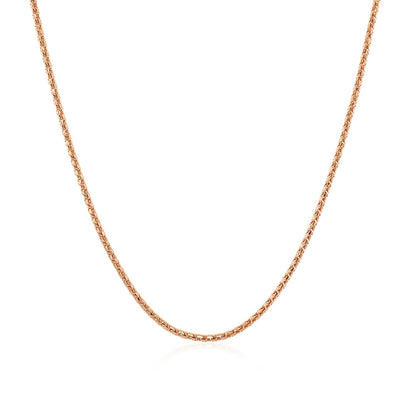 14k Rose Gold Adjustable Popcorn Chain 1.3mm Bids.com