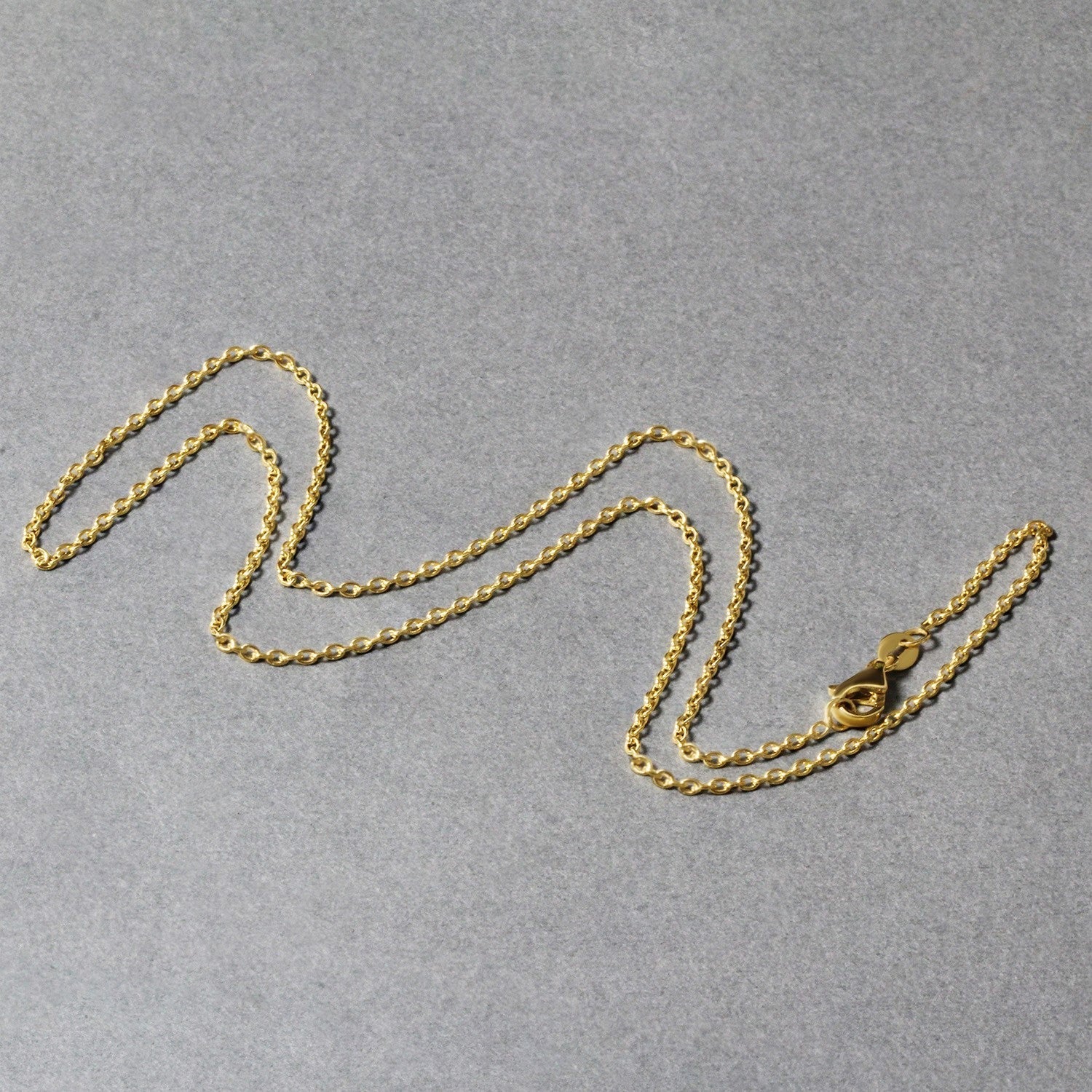 14k Yellow Gold Round Cable Link Chain 1.5mm Bids.com