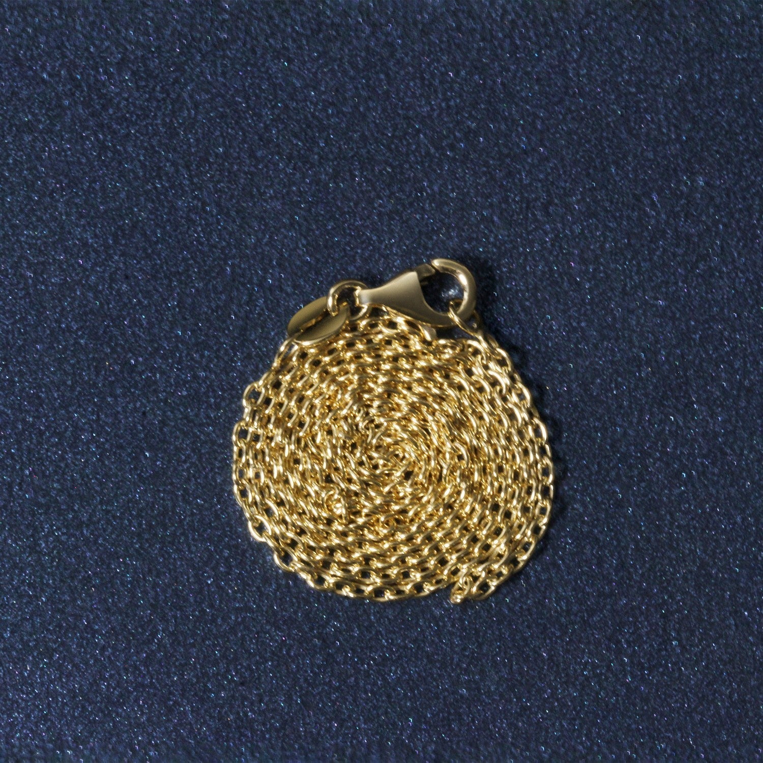 14k Yellow Gold Round Cable Link Chain 1.5mm Bids.com