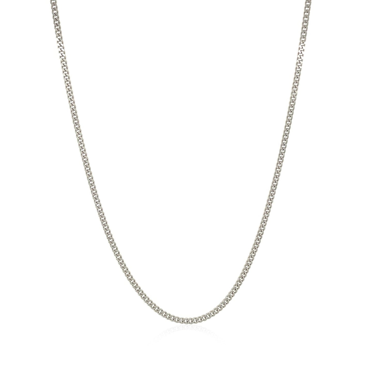 10k White Gold Gourmette Chain 1.5mm Bids.com