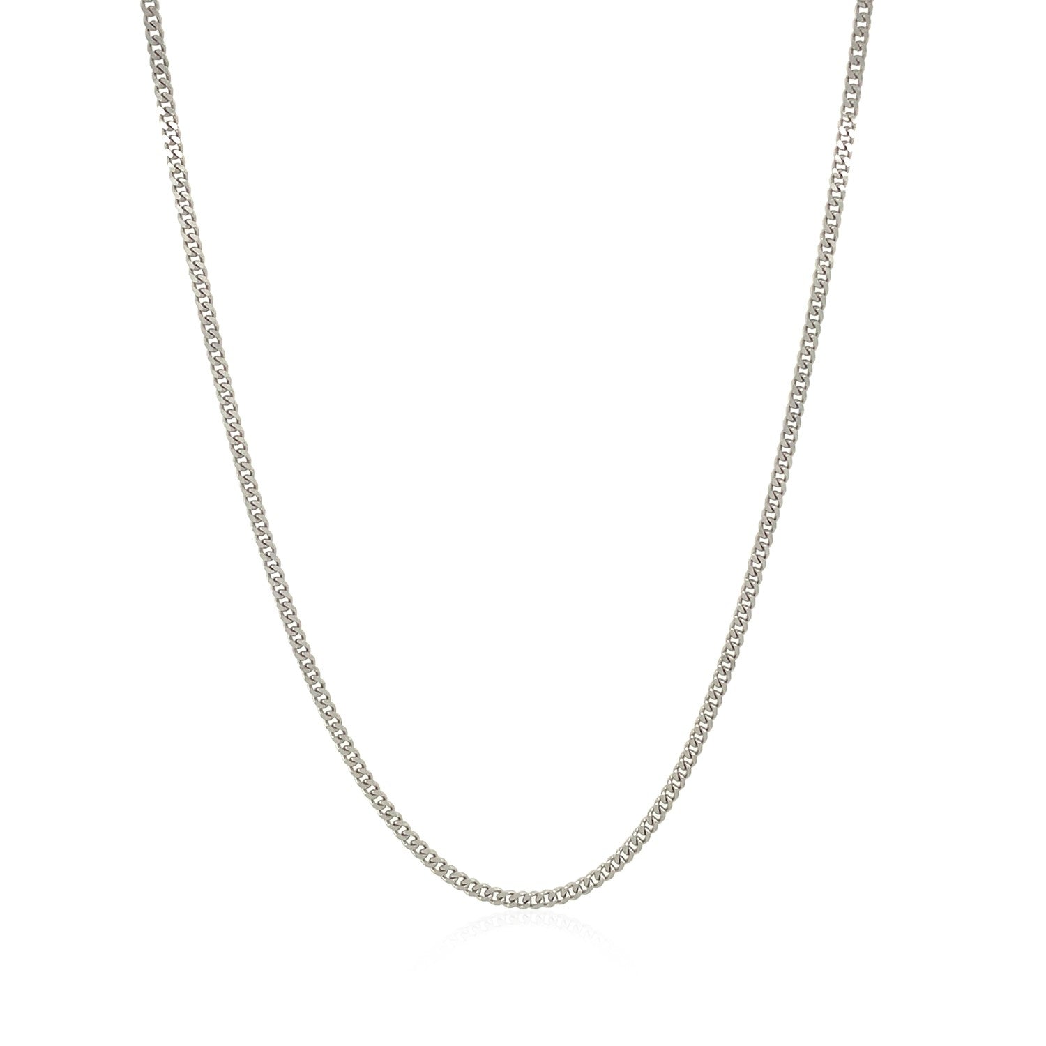 10k White Gold Gourmette Chain 1.5mm Bids.com