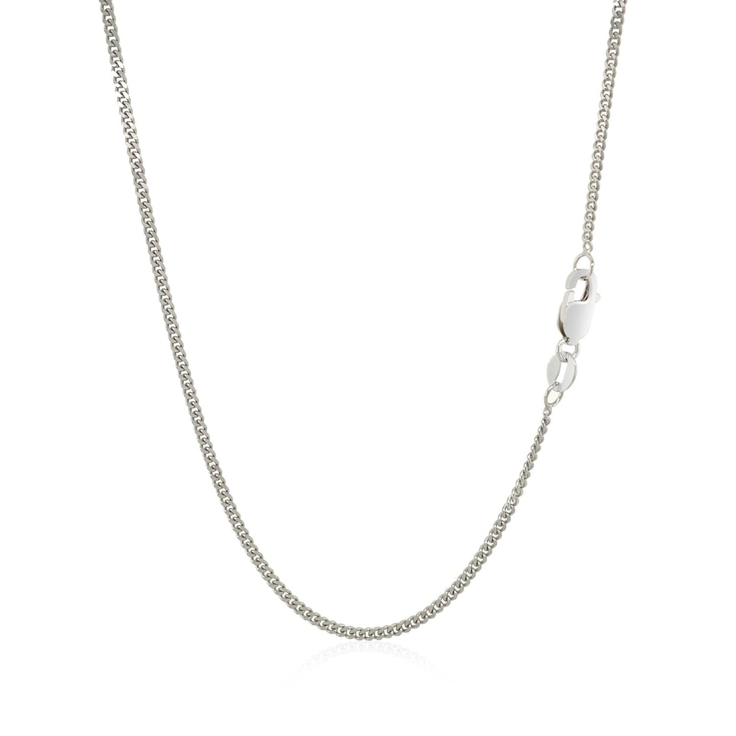 10k White Gold Gourmette Chain 1.5mm Bids.com