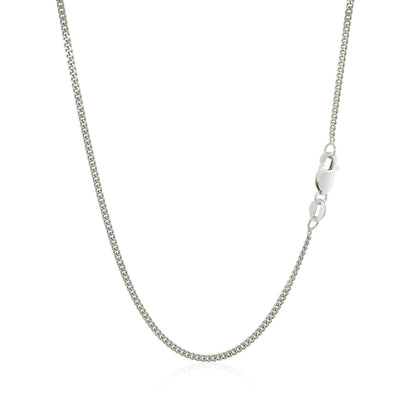 10k White Gold Gourmette Chain 1.5mm Bids.com