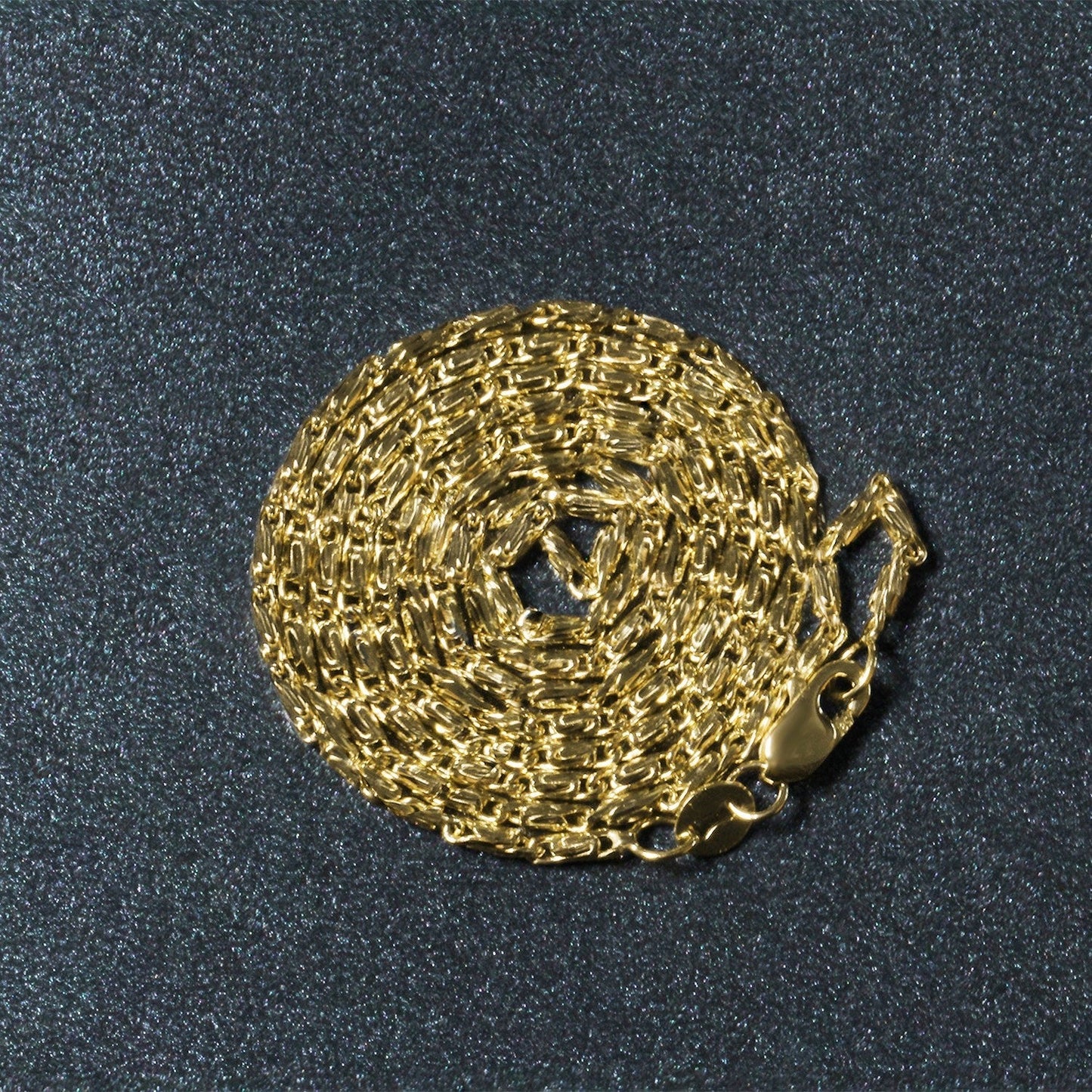 Diamond Cut Fancy Links Pendant Chain in 14k Yellow Gold (1.5mm) Bids.com