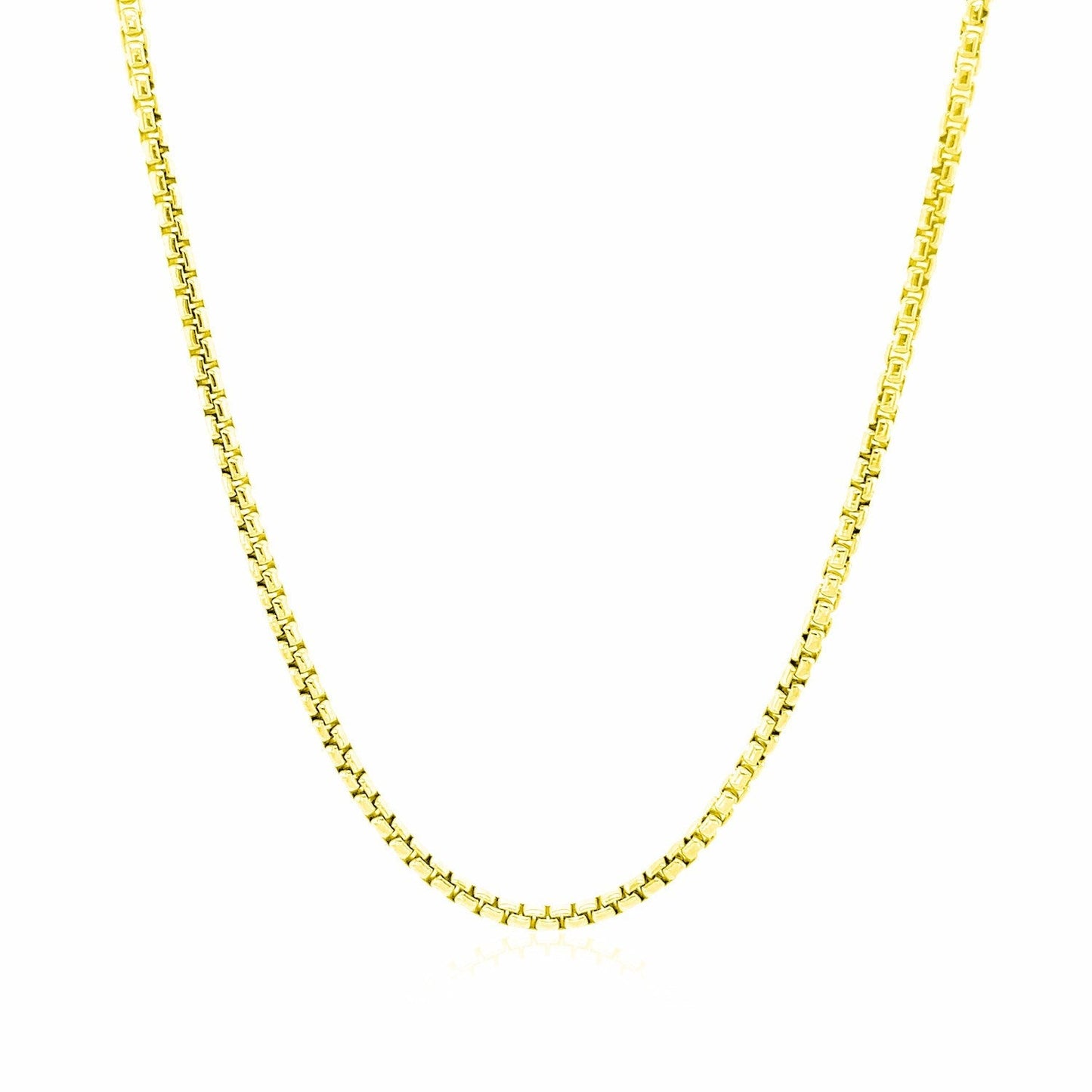 14k Yellow Gold Round Box Chain 1.7mm Bids.com